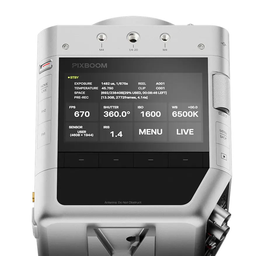 3.5-inch, 6.22M-dot touchscreen.